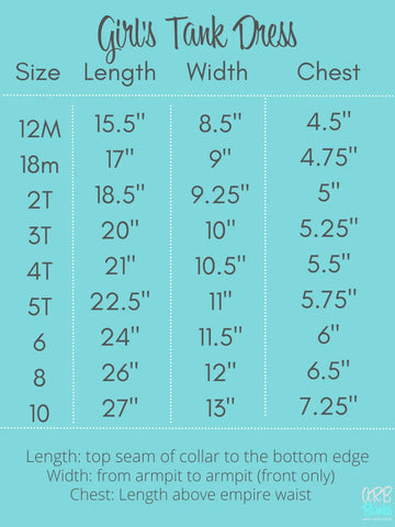 Girl’s Tank Empire Waist Dress