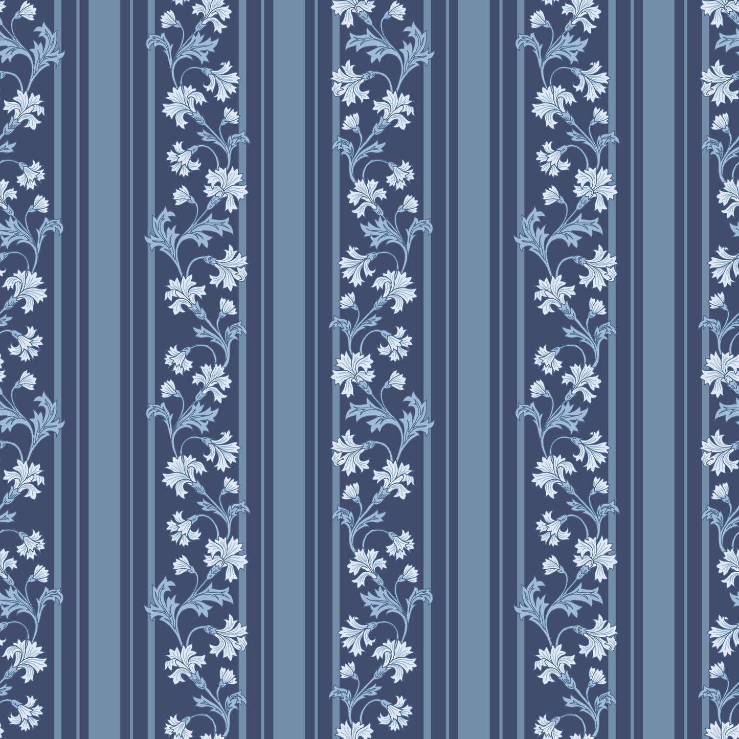 Tillie Wallpaper by Anna Black Creative - Sample 1 foot by 1 foot / Dark Blue - Loomwell Home Goods