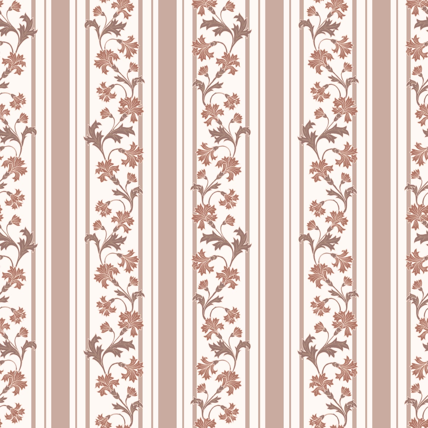Tillie Wallpaper by Anna Black Creative - Sample 1 foot by 1 foot / Brown - Loomwell Home Goods