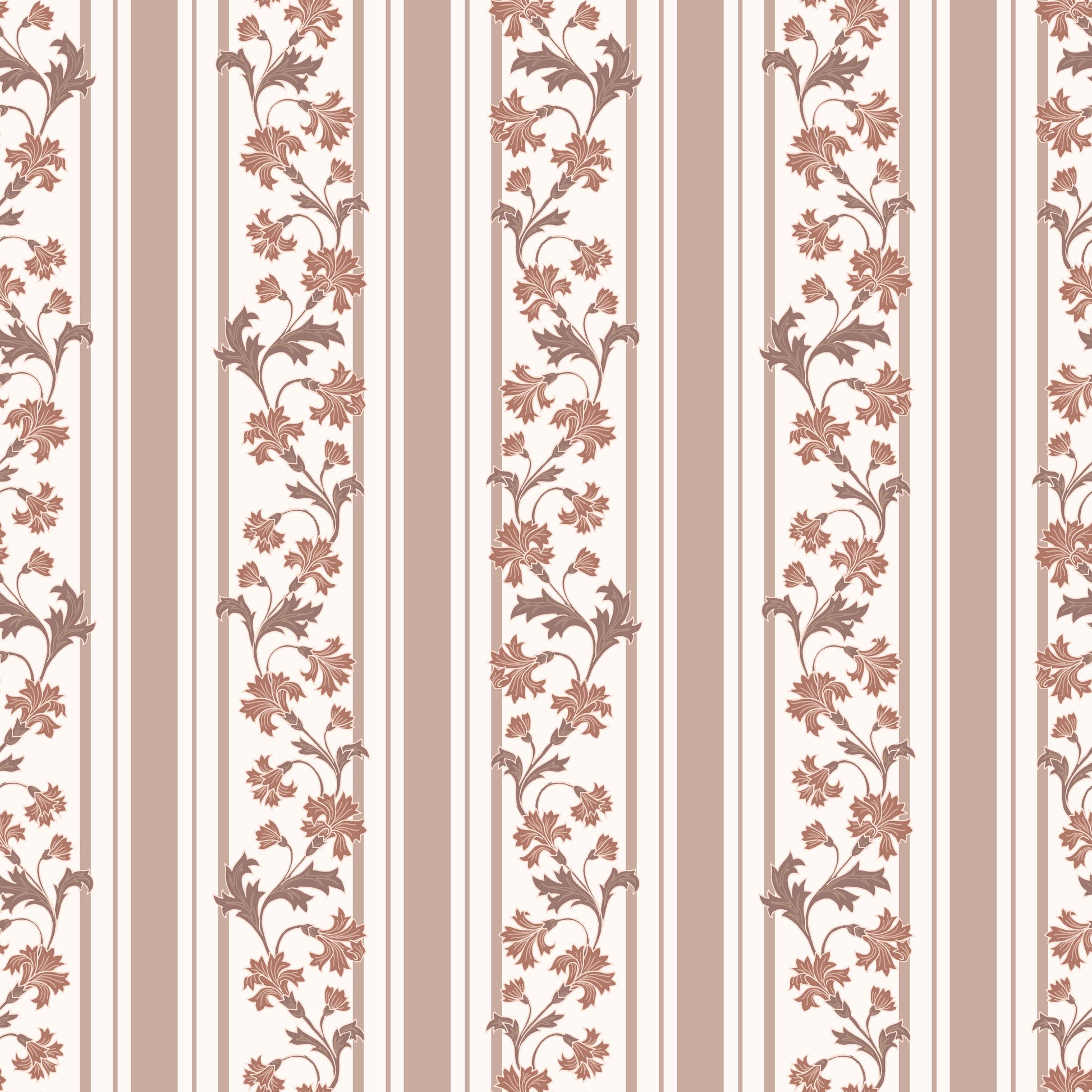 Tillie Wallpaper by Anna Black Creative - Sample 1 foot by 1 foot / Brown - Loomwell Home Goods