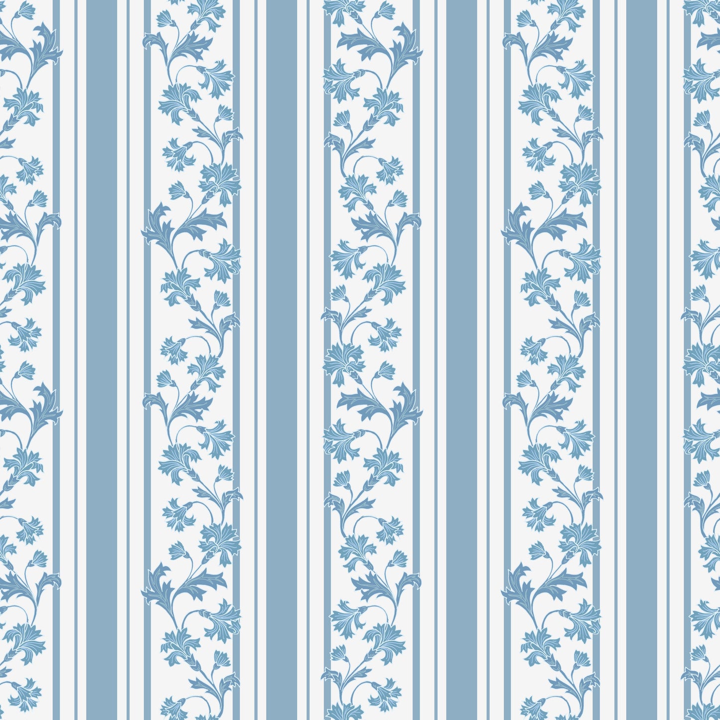 Tillie Wallpaper by Anna Black Creative - Sample 1 foot by 1 foot / Blue - Loomwell Home Goods