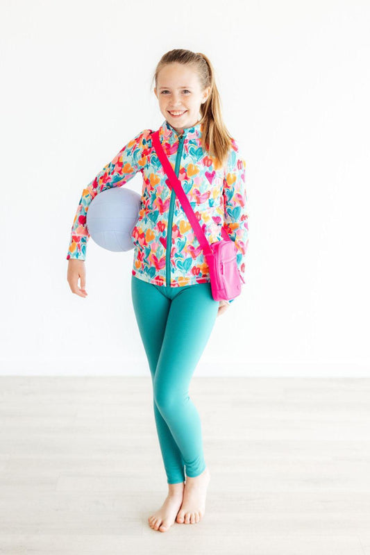 Teal Blue Activewear Leggings - Mila & Rose ®