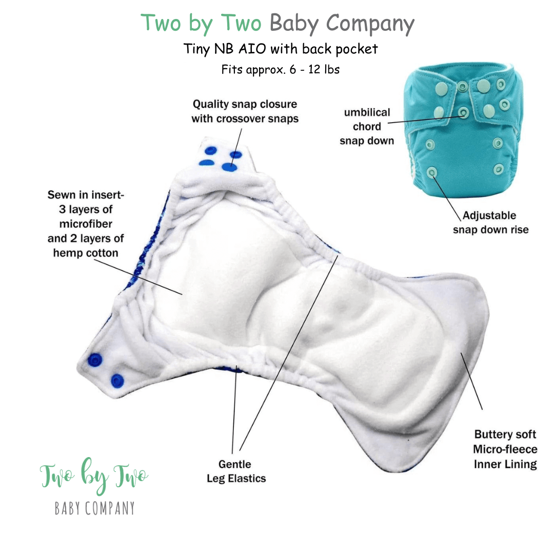 Two by Two Baby Company - The "Tiny" Newborn All In One