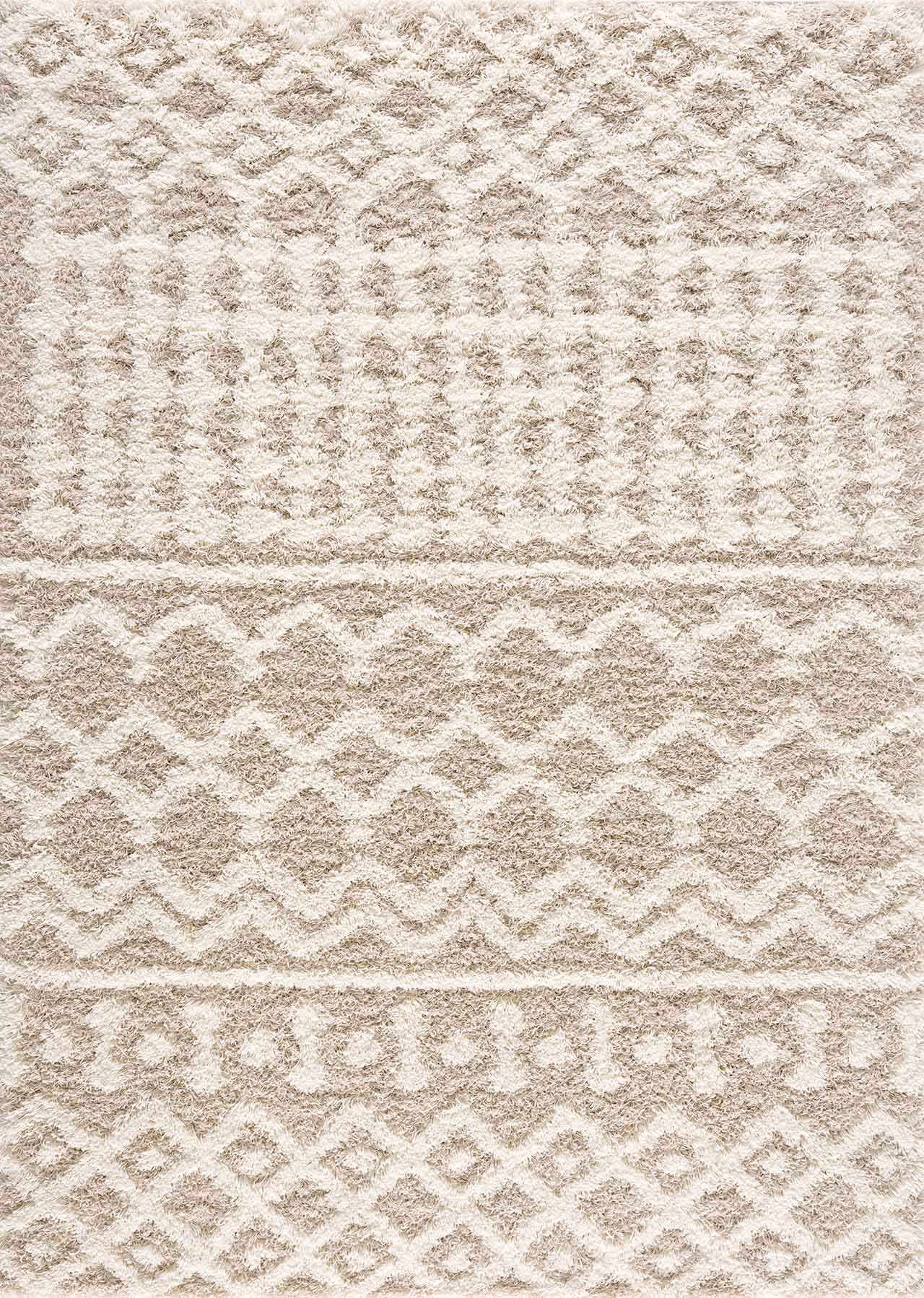 Prompton Cream Plush Area Rug - Boutique Rugs