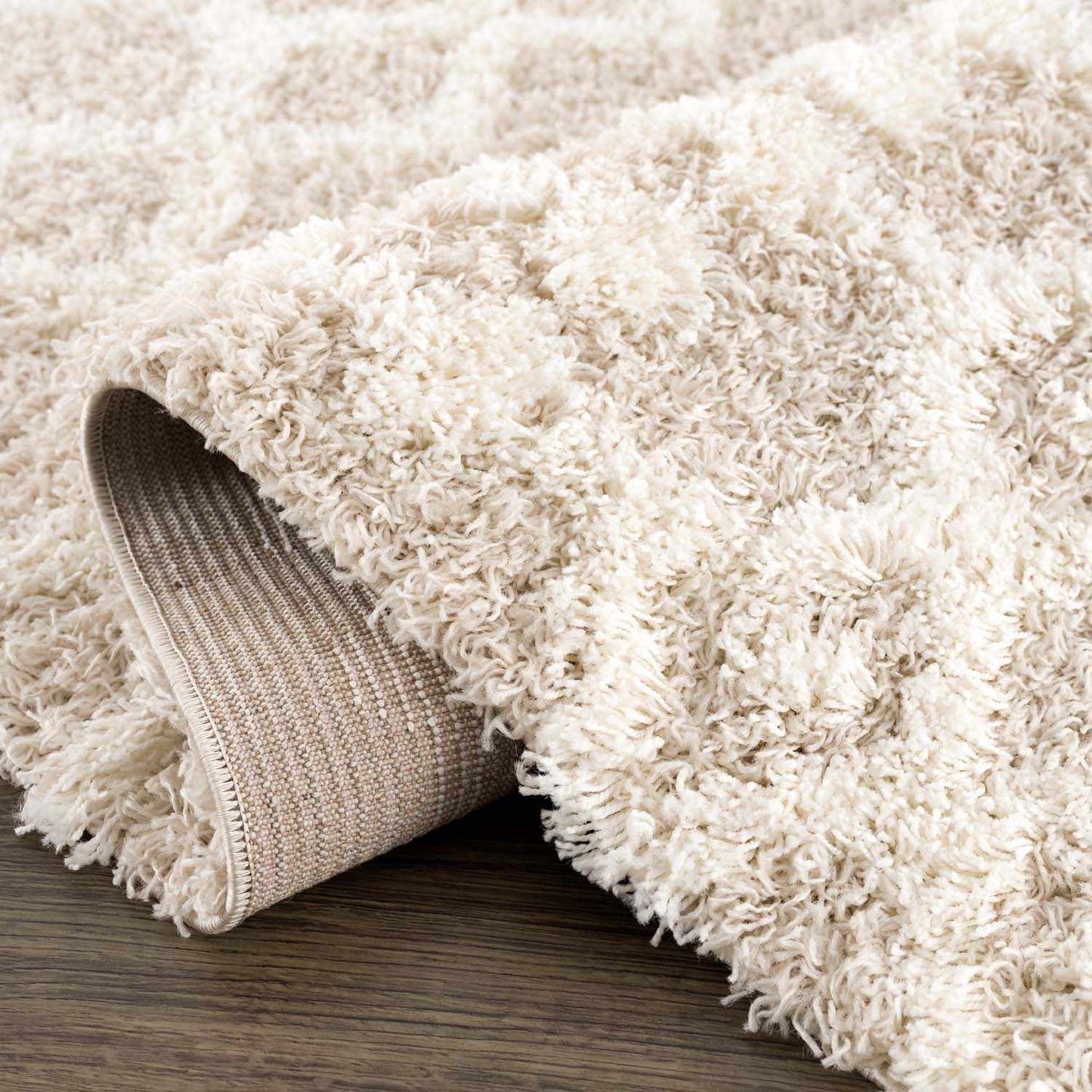 Prompton Cream Plush Area Rug - Boutique Rugs