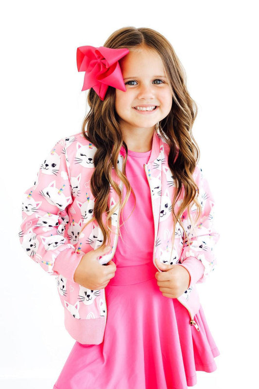 Unicorn Kitties Satin Jacket - Mila & Rose ®