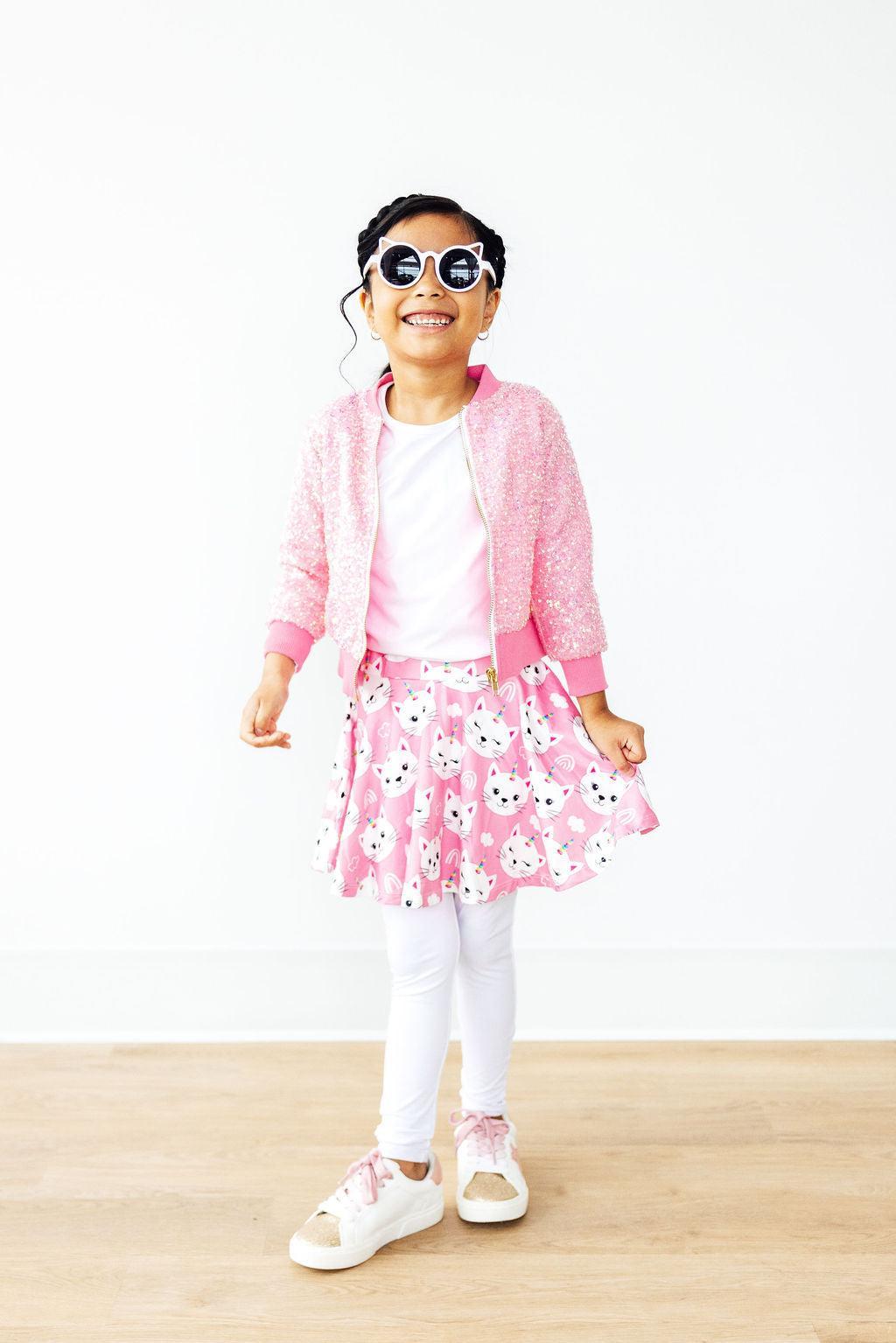 Unicorn Kitties Twirl Skirt with Leggings - Mila & Rose ®