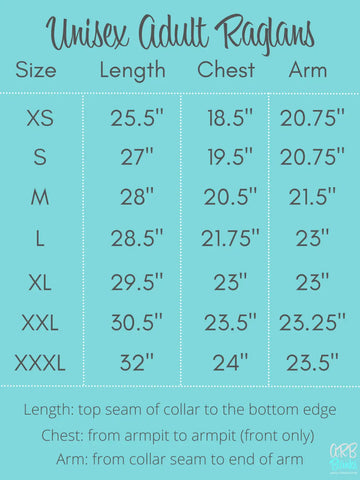 Unisex Adult Raglans