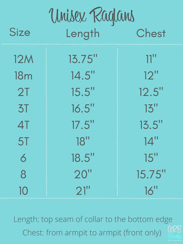 Unisex Raglan Shirt with Grey Body (12M-Toddler)