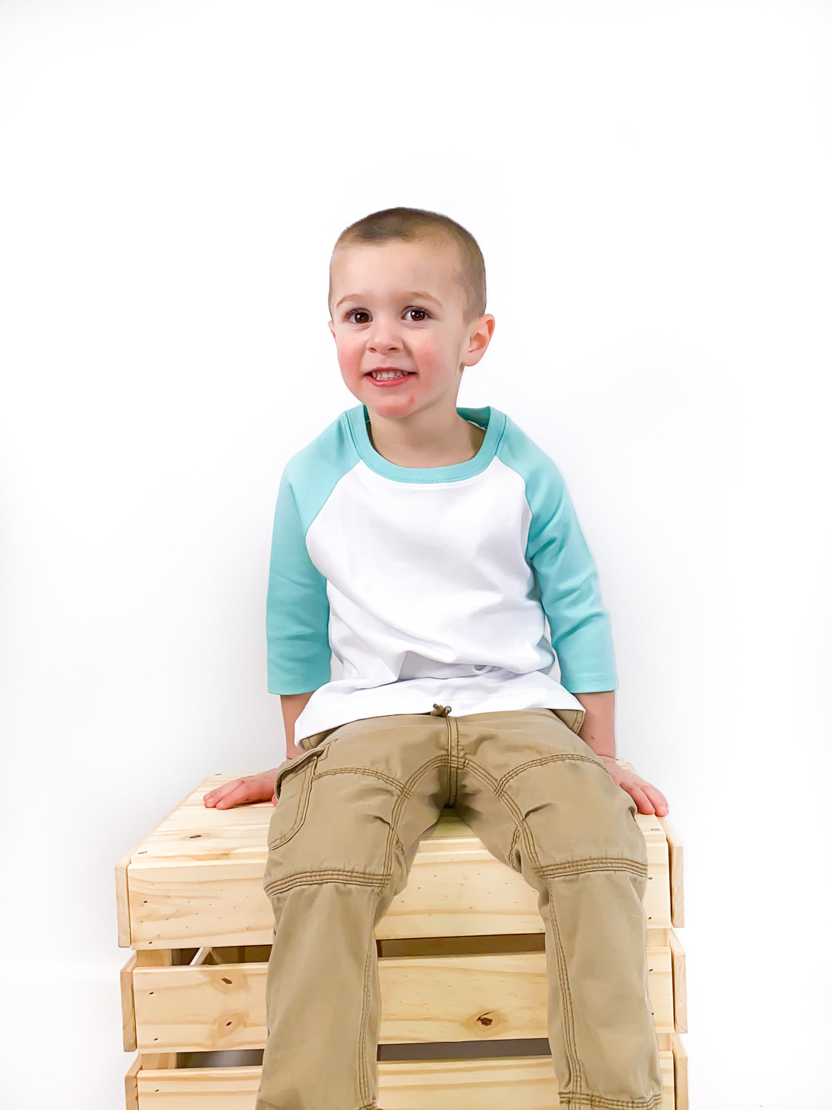 Unisex Raglan Shirt with White Body (Youth) by - ARB Blanks