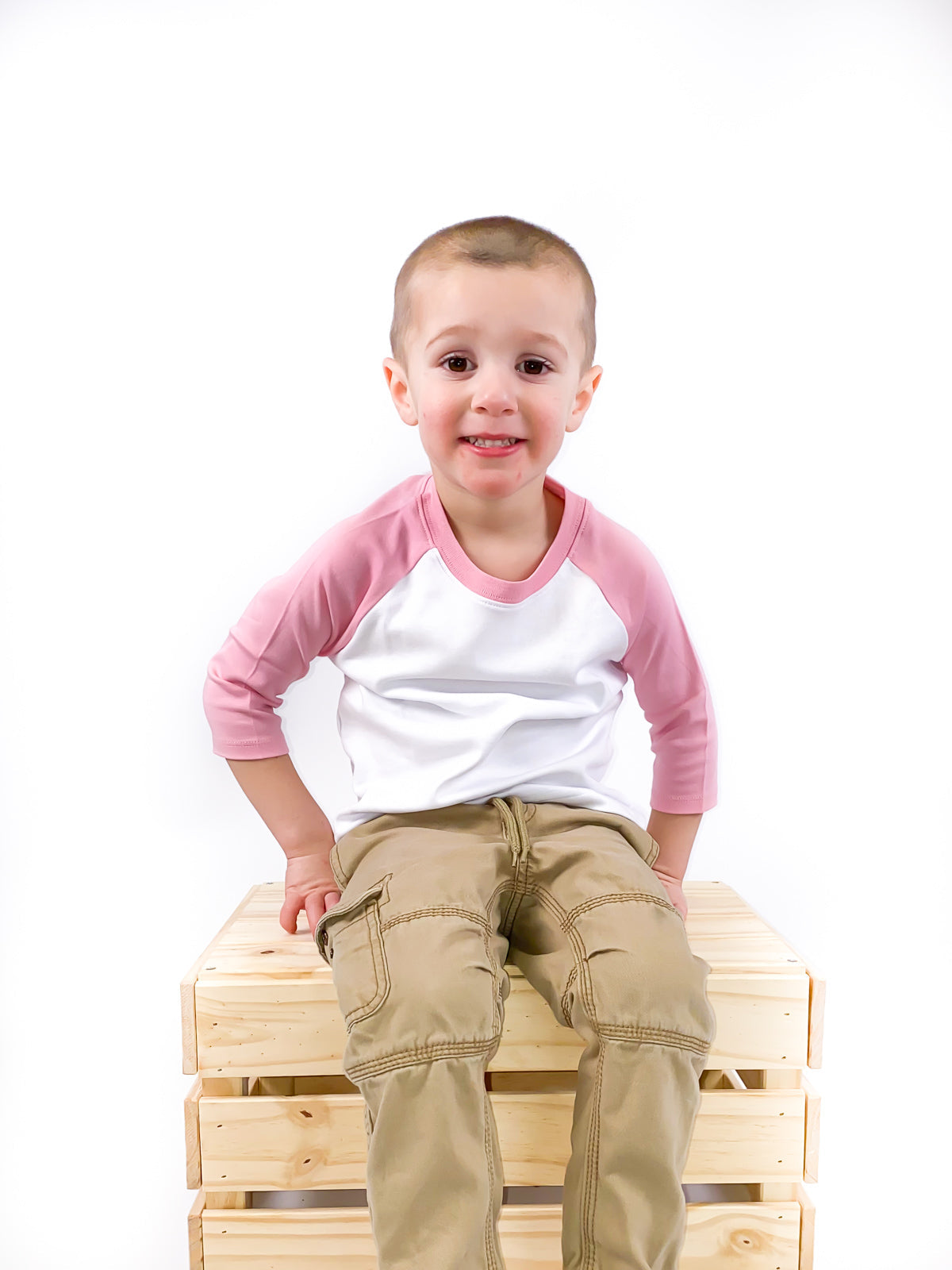 Unisex Raglan Shirt with White Body (Youth) by - ARB Blanks