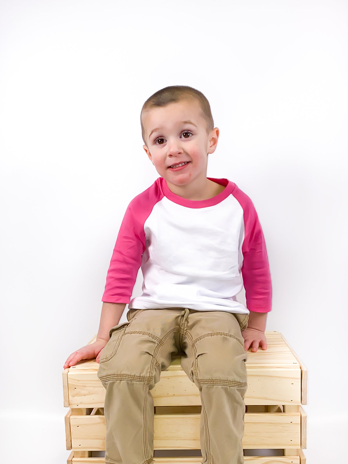 Unisex Raglan Shirt with White Body (Youth) by - ARB Blanks