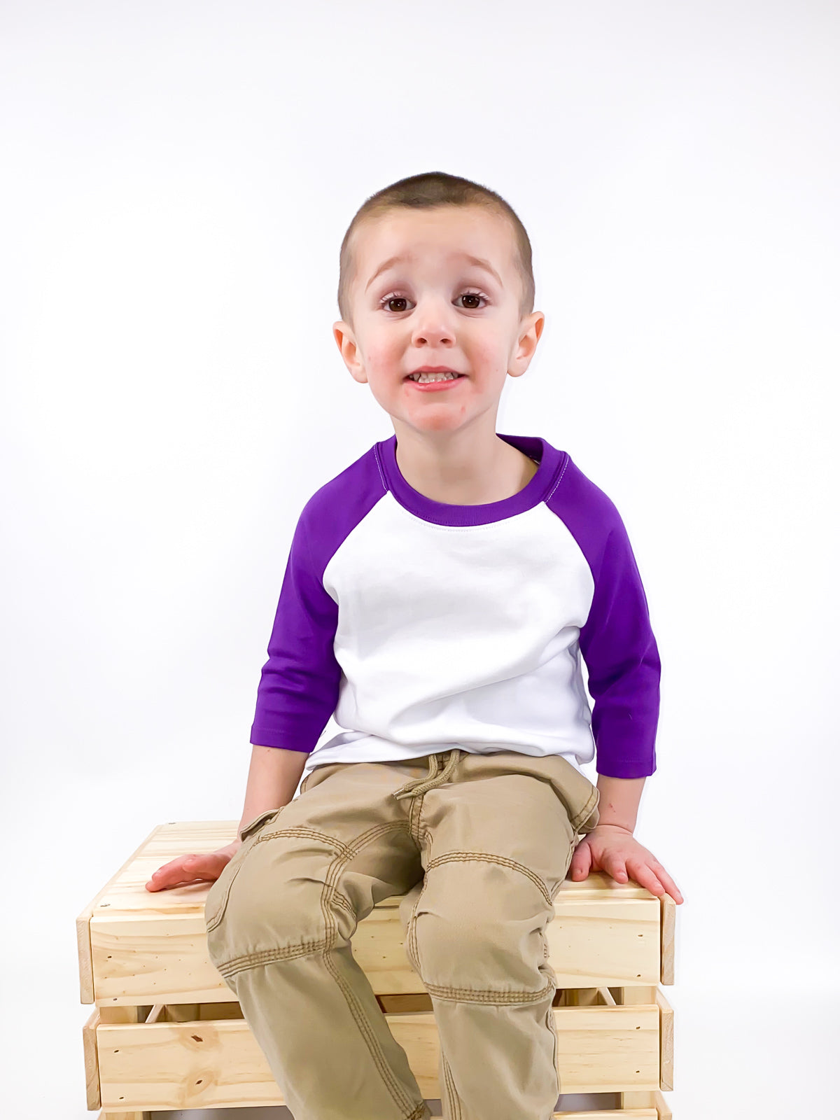 Unisex Raglan Shirt with White Body (Youth) by - ARB Blanks