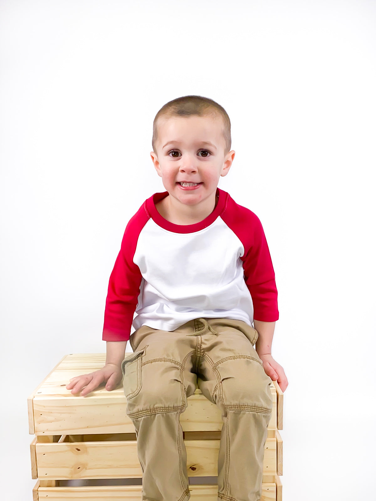 Unisex Raglan Shirt with White Body (Youth) by - ARB Blanks