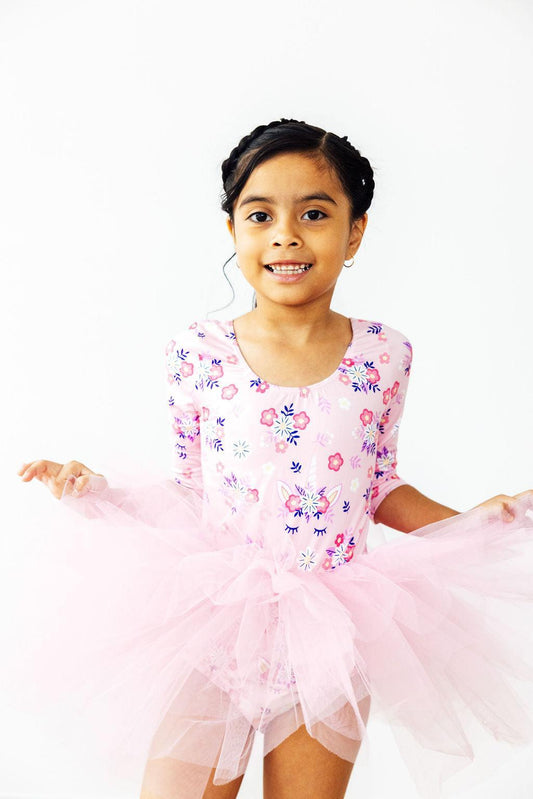 Retro Daydream 3/4 Sleeve Tutu Leotard - Mila & Rose ®