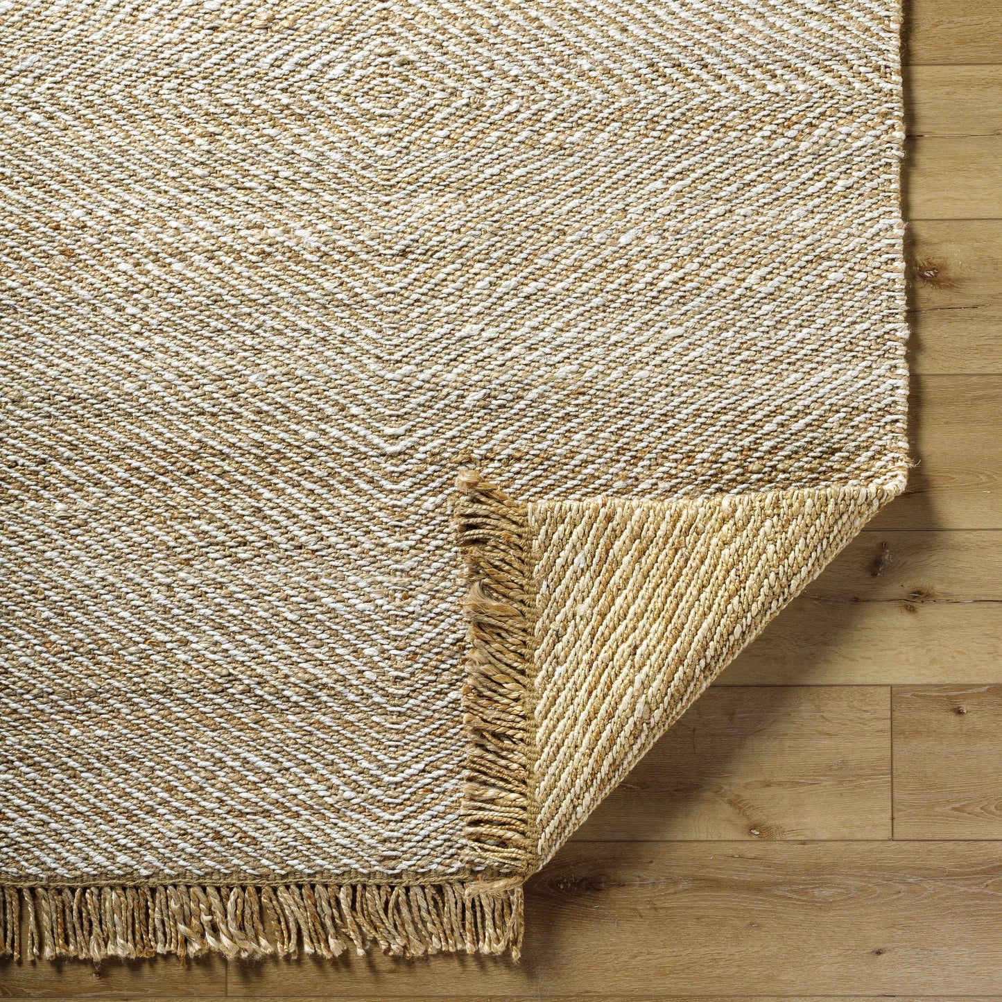 Jute Area Rug with Fringe - Boutique Rugs