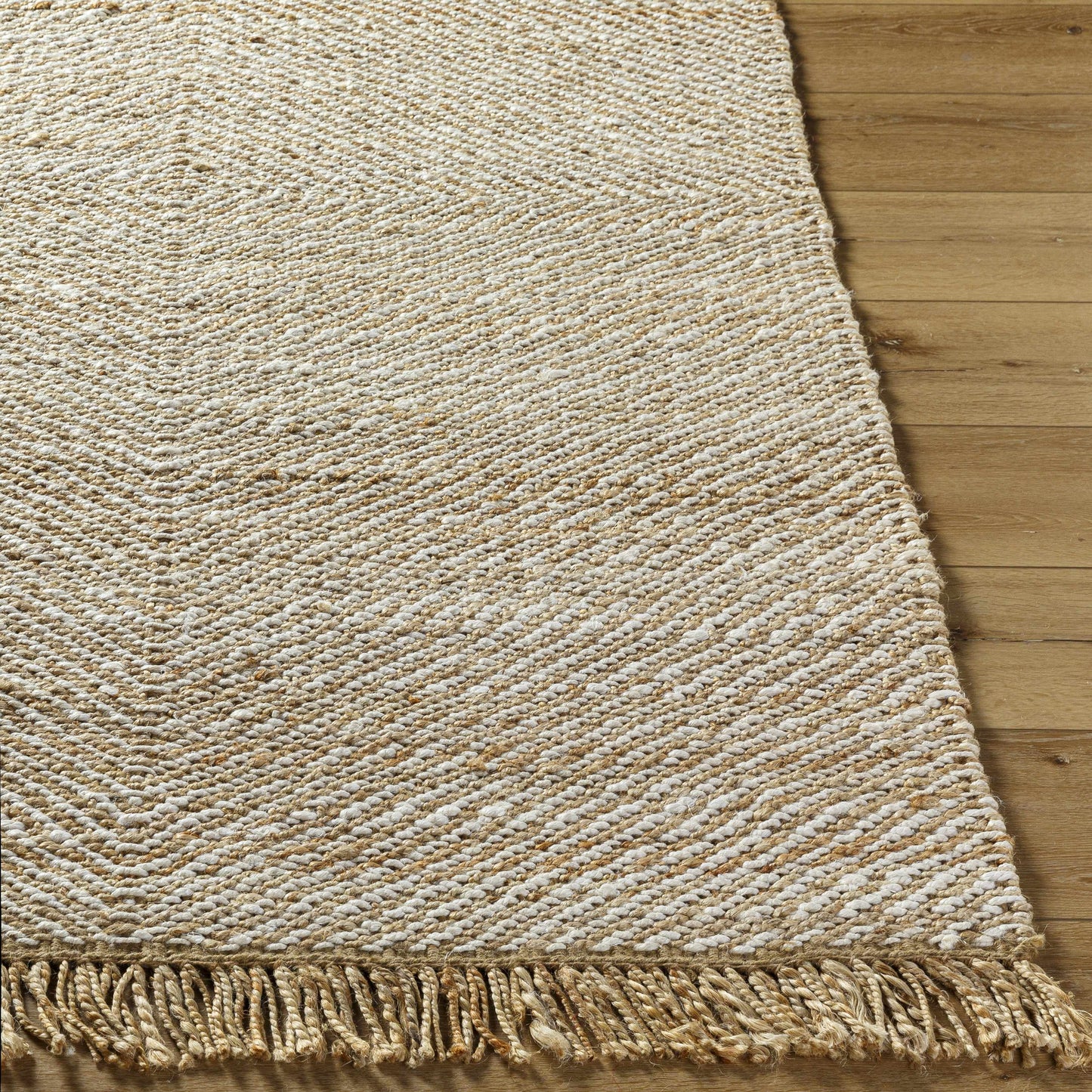 Jute Area Rug with Fringe - Boutique Rugs