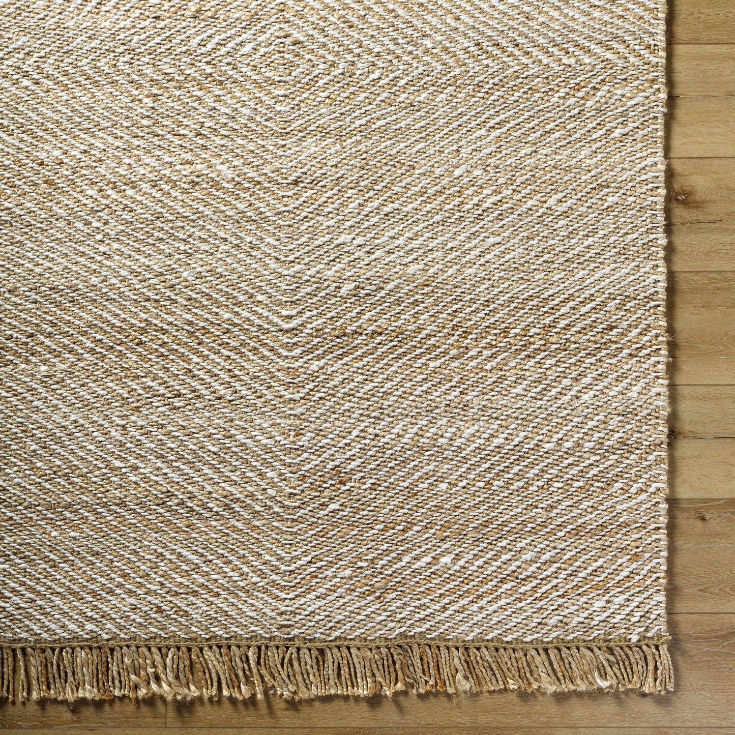 Jute Area Rug with Fringe - Boutique Rugs