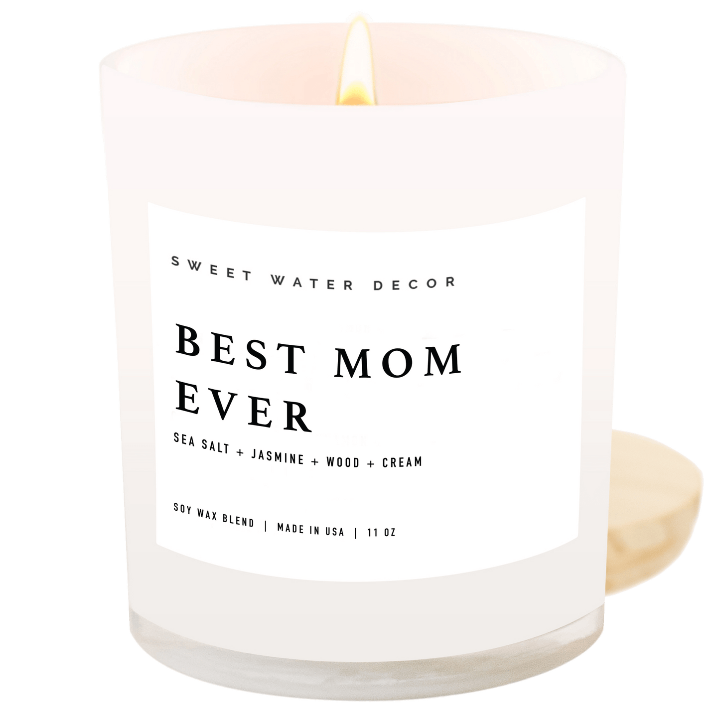 ¡La mejor mamá del mundo! Vela de soja - Tarro blanco - 11 oz