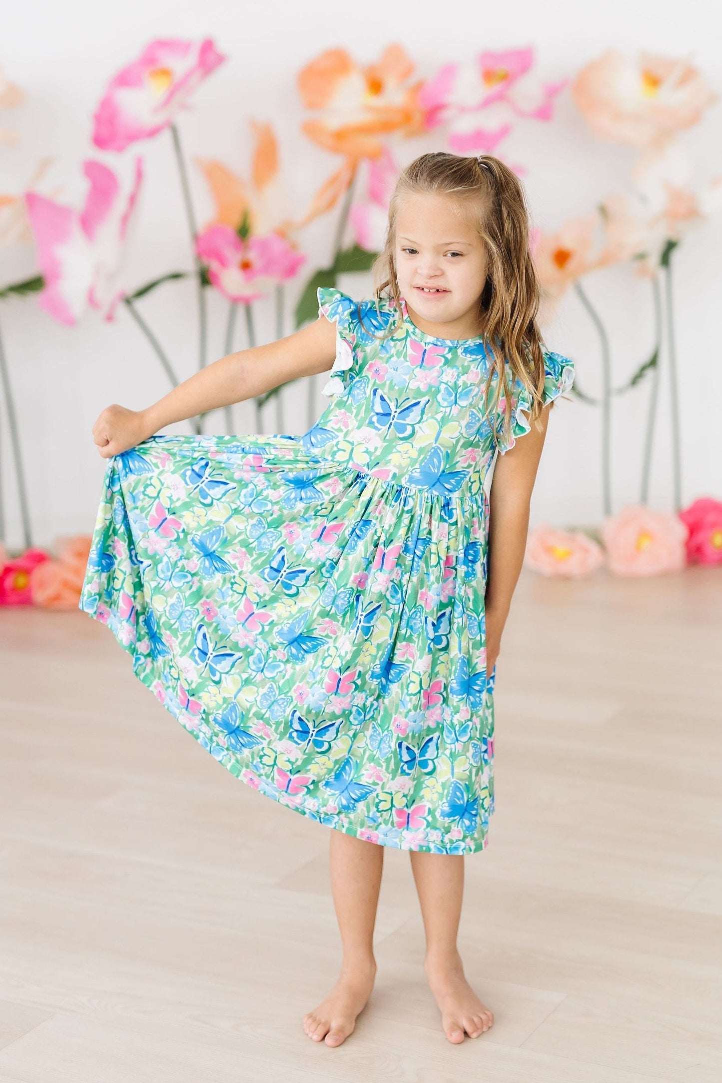 Watercolor Butterflies Twirl Dress - Mila & Rose ®