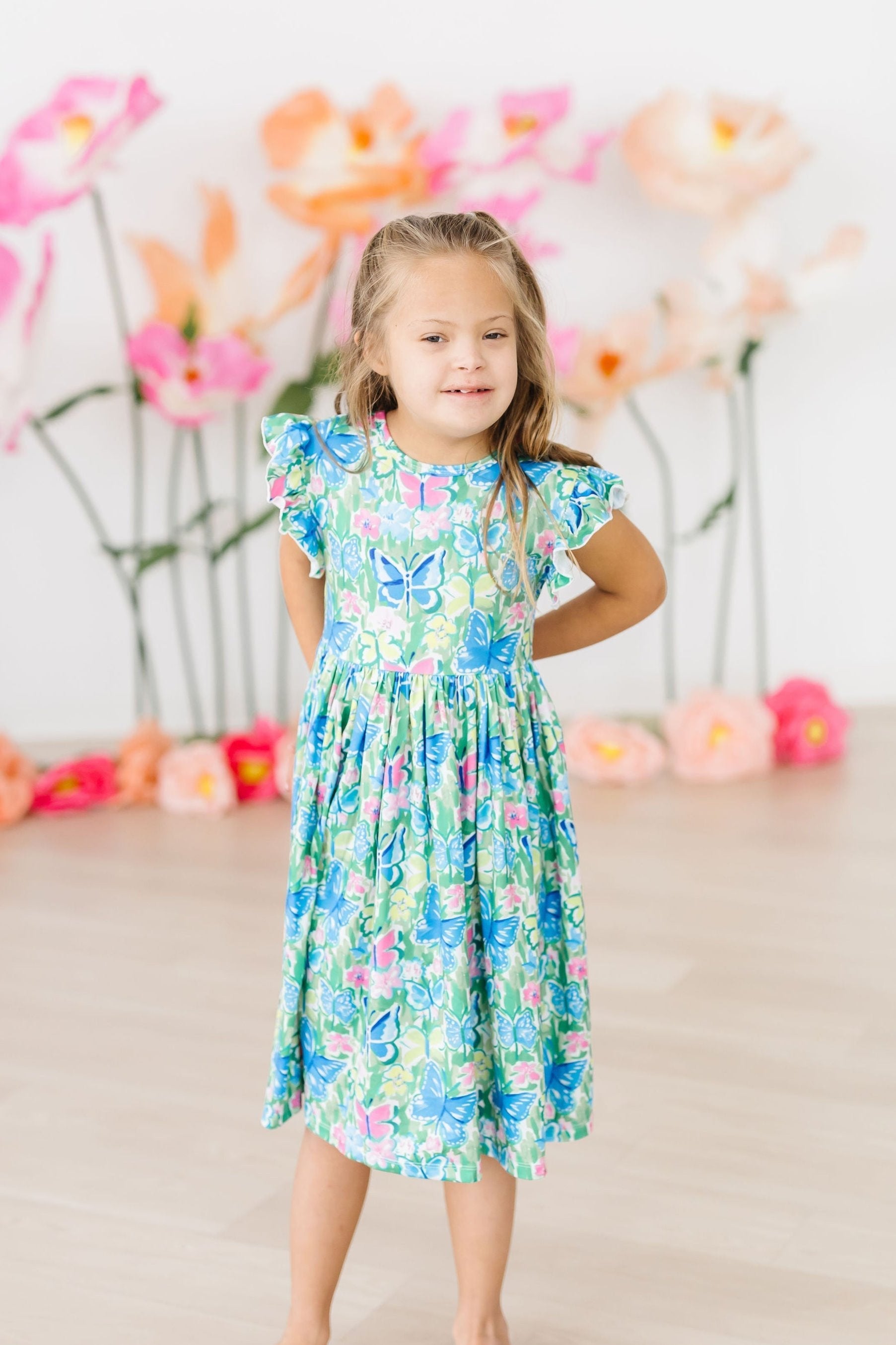 Watercolor Butterflies Twirl Dress - Mila & Rose ®