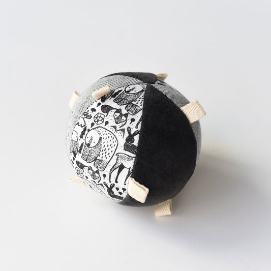 Taggy Ball with Rattle - Nordic - Wee Gallery