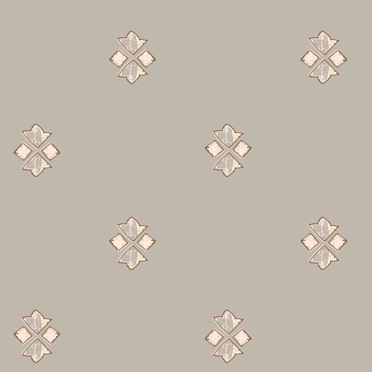 Wilson Wallpaper by Melissa Johnson Design - Sample 1 foot by 1 foot / Neutral / Small Scale - Loomwell Home Goods