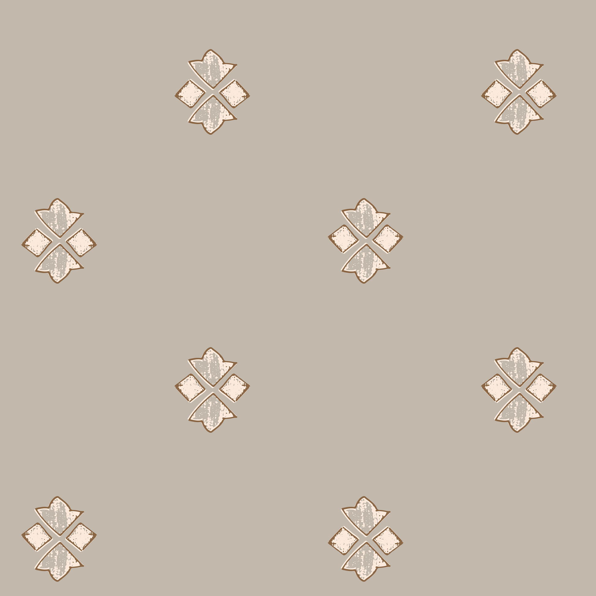 Wilson Wallpaper by Melissa Johnson Design - Sample 1 foot by 1 foot / Neutral / Small Scale - Loomwell Home Goods