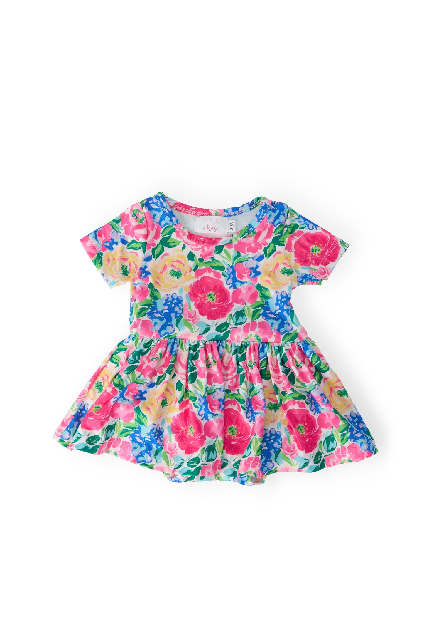 Wildflower Wishes Floral Twirl Bodysuit Baby Outfit - Mila & Rose ®