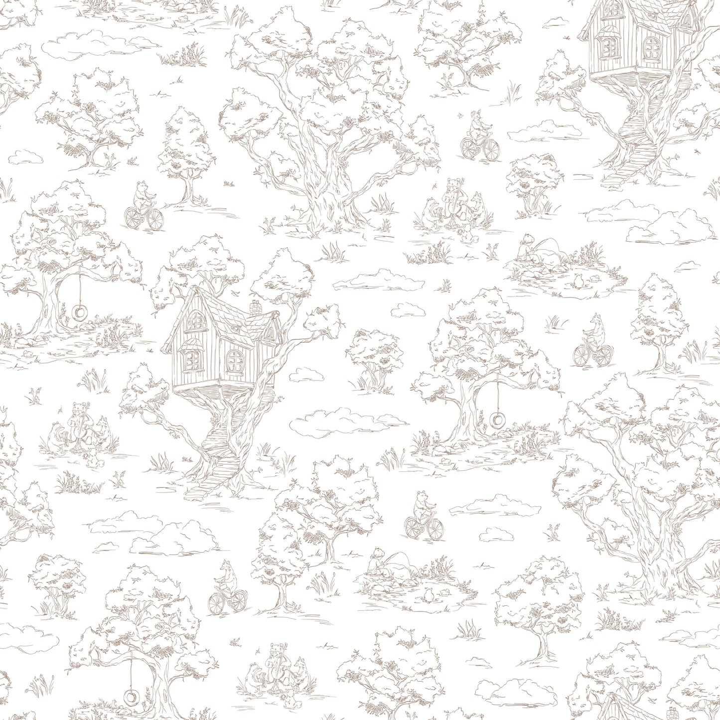 Wyatt Wallpaper by Aubrey Fairchild - Sample 1 foot by 1 foot / Neutral - Loomwell Home Goods