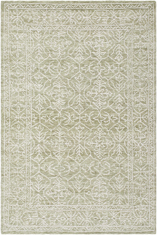 Gray Green Wool Area Rug - Boutique Rugs