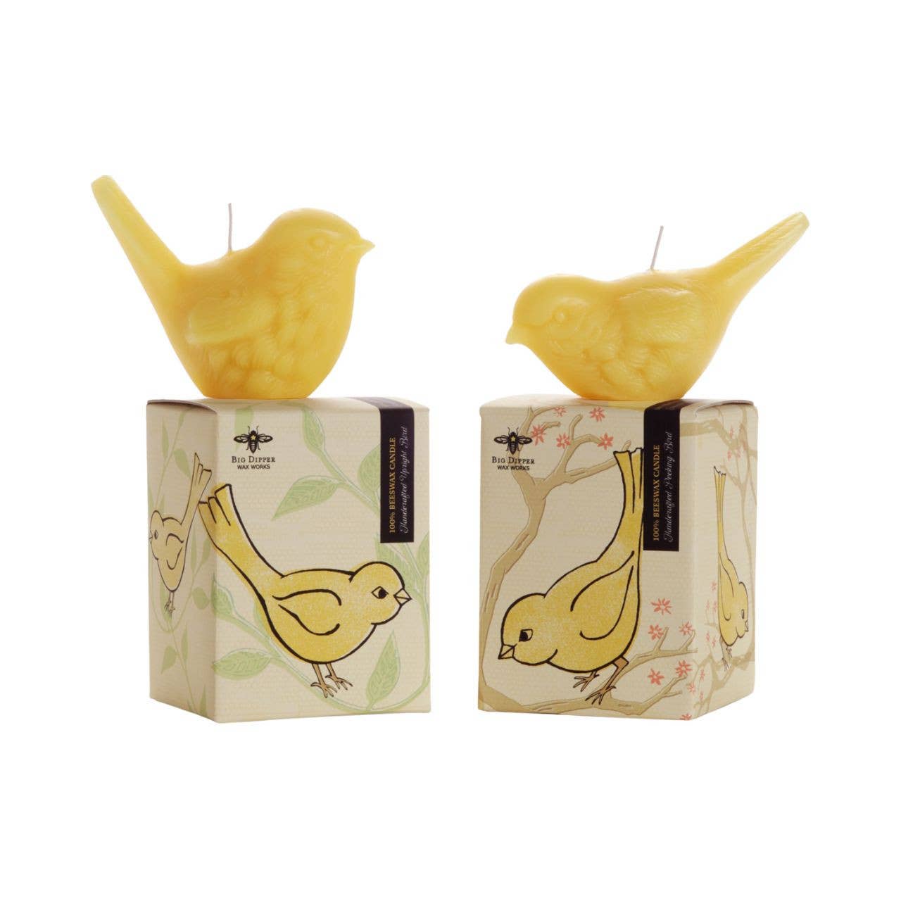 Upright Song Bird Beeswax Candle