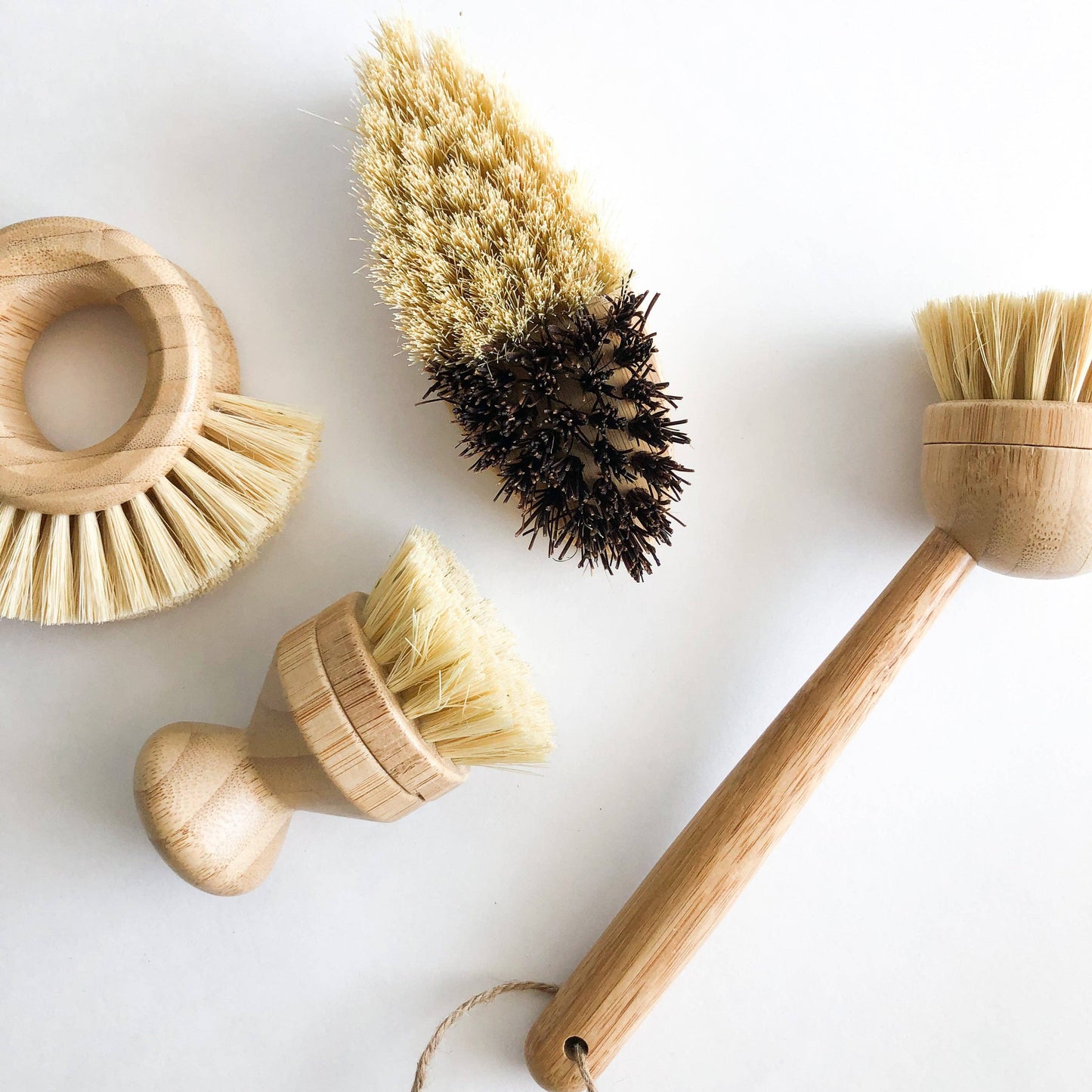 Bamboo Vegetable Brush - Sisal & Palm Bristles - Smile Boutiques