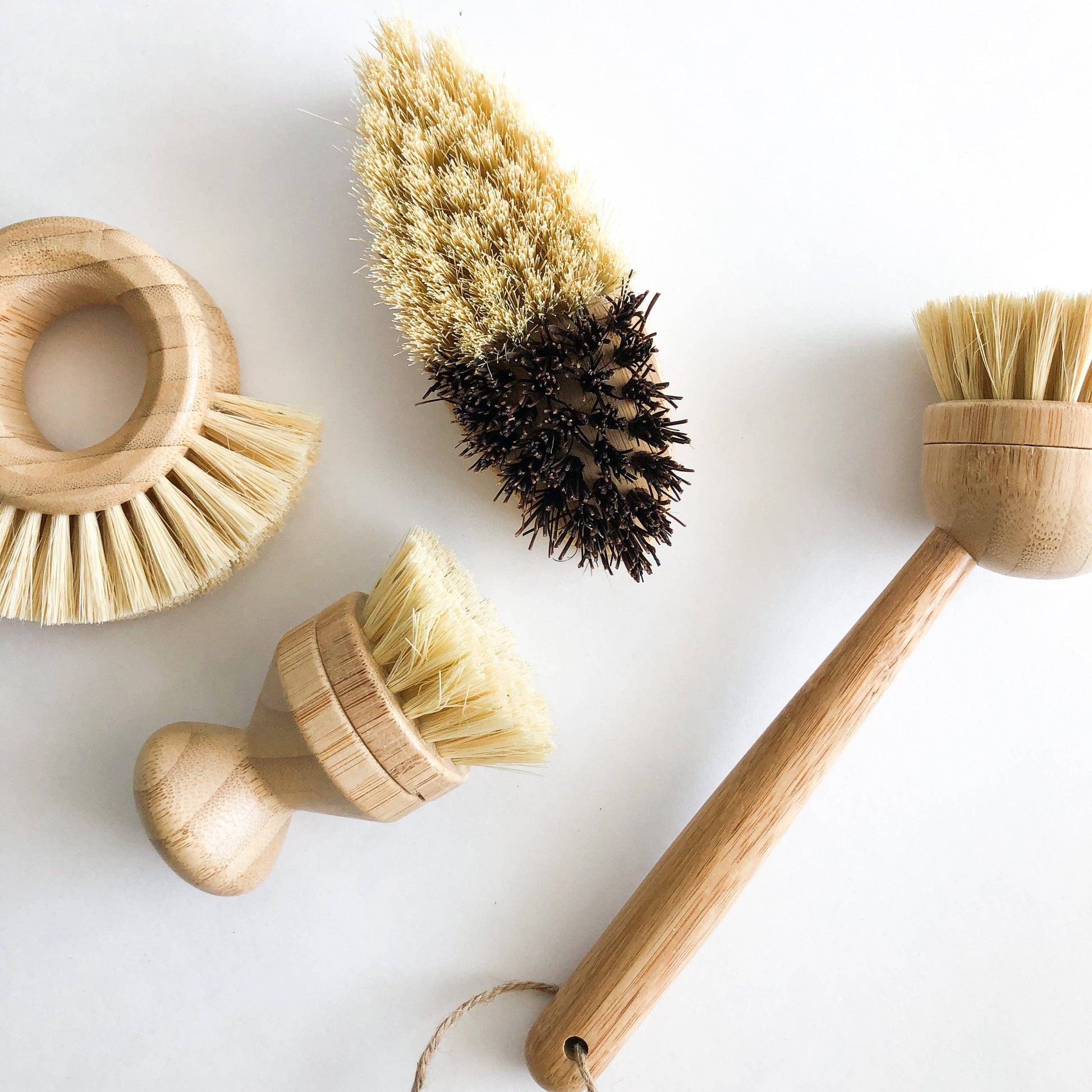 Bamboo Vegetable Brush - Sisal & Palm Bristles - Smile Boutiques
