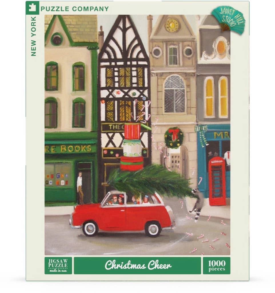 Christmas Cheer by Janet Hill - 1000 Piece Jigsaw Puzzle - New York Puzzle Company
