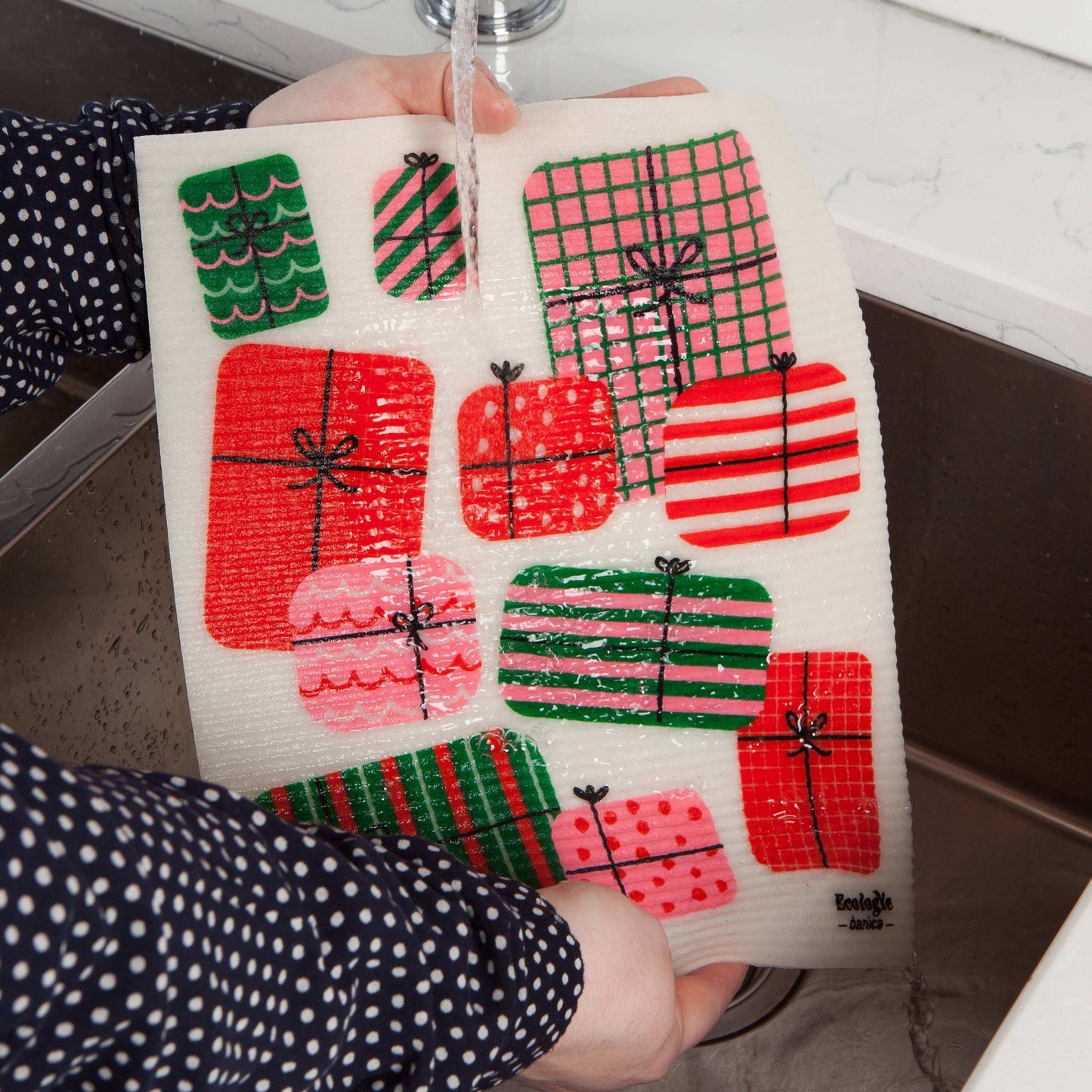 Large Swedish Dishcloth - Christmas Packages - Ecologie