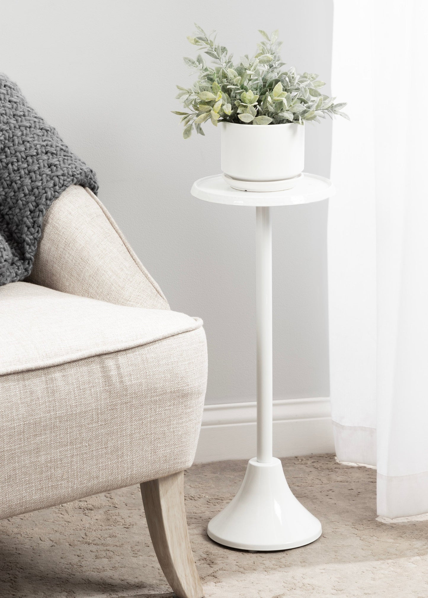 Sanzo Metal Cocktail Table or Plant Stand