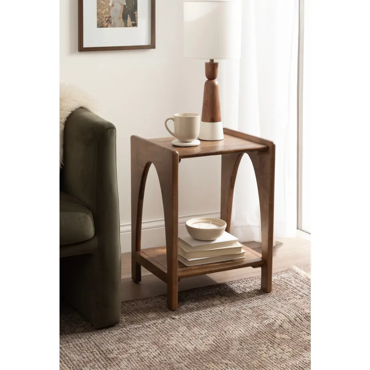Aarstad Modern Arch Side Table - kateandlaurel
