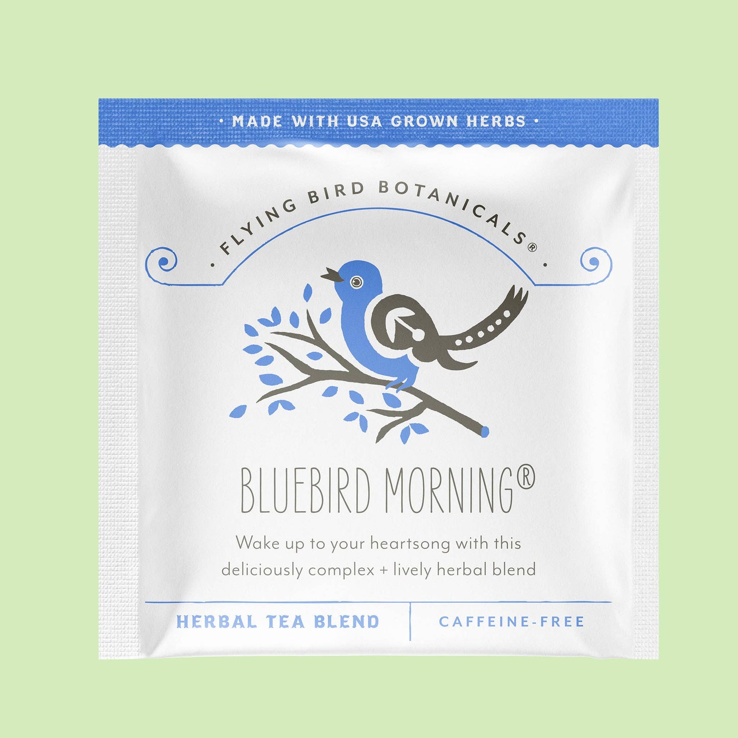 Bluebird Morning Herbal Tea – Individual Envelope