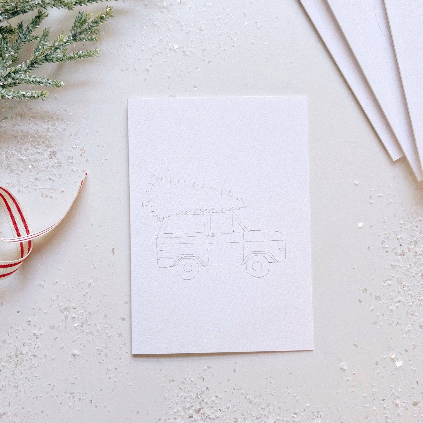 Paintable Notecards - Christmas Cheer