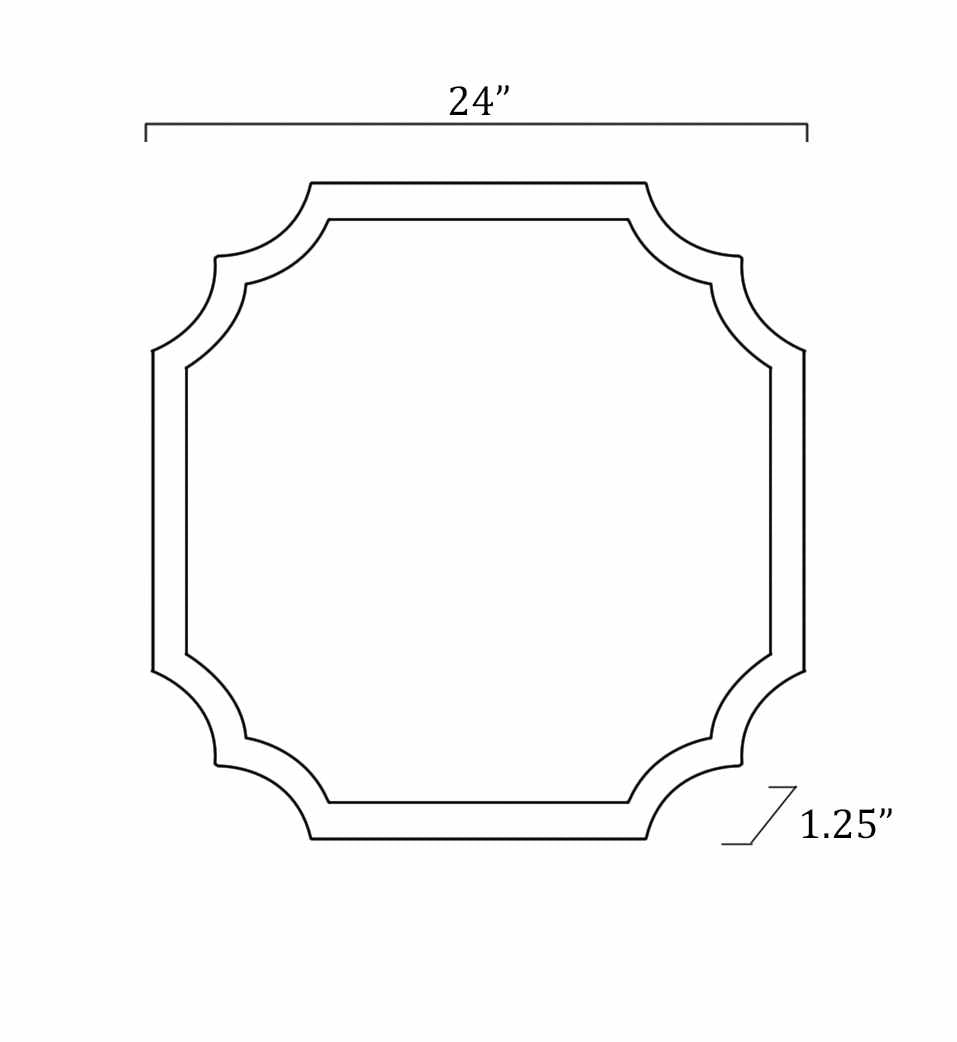 Miroir contemporain avec cadre en bois doré Abangay