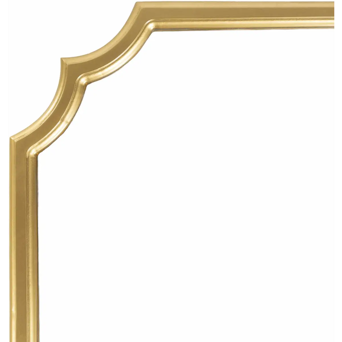 Abangay Gold Contemporary Wood Frame Mirror - 24’’H x 24’’W Specialty - Boutique Rugs