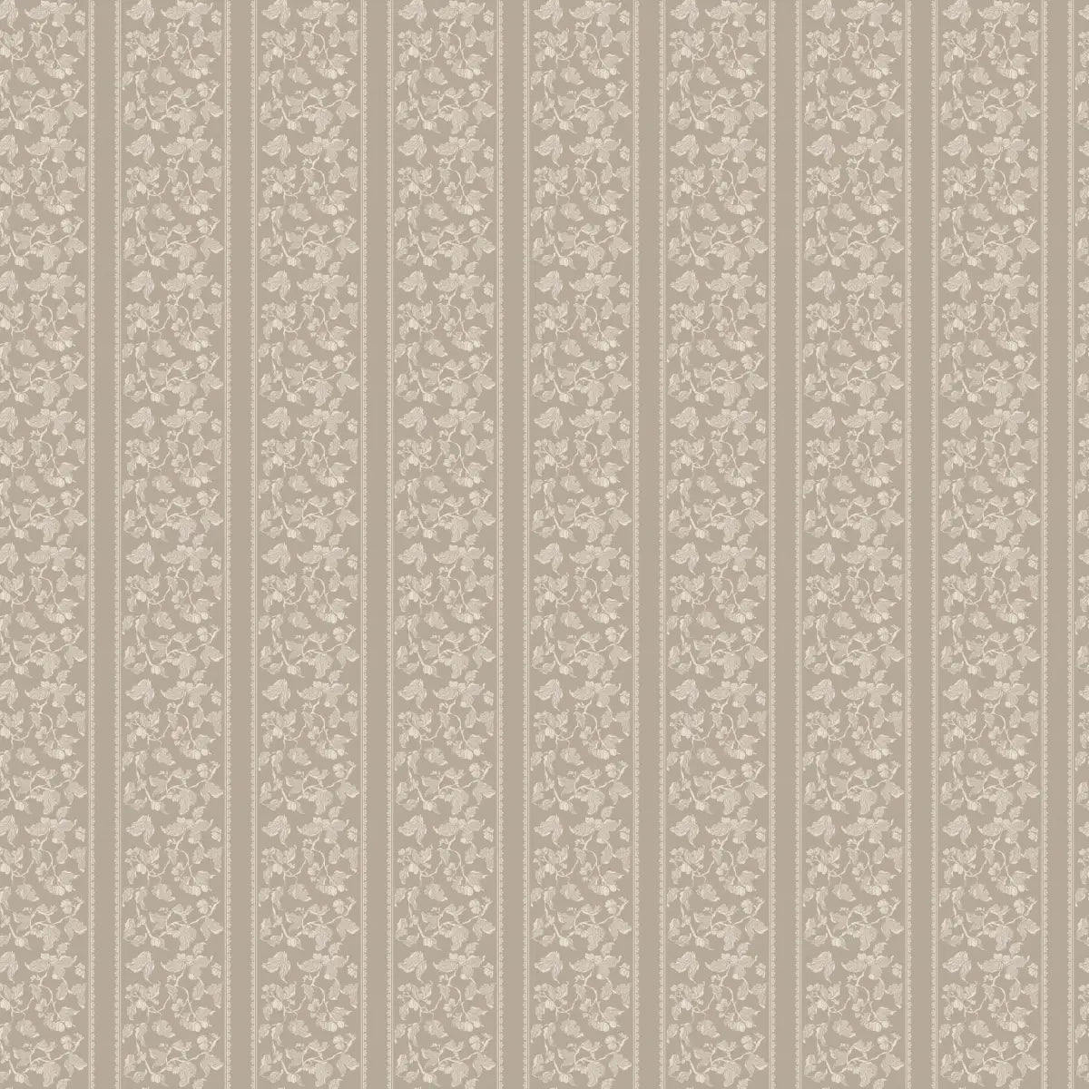 Abel Wallpaper - Traditional Floral Stripe - by The Fibery - Sample 1 foot by 1 foot / Sage - Loomwell Home Goods