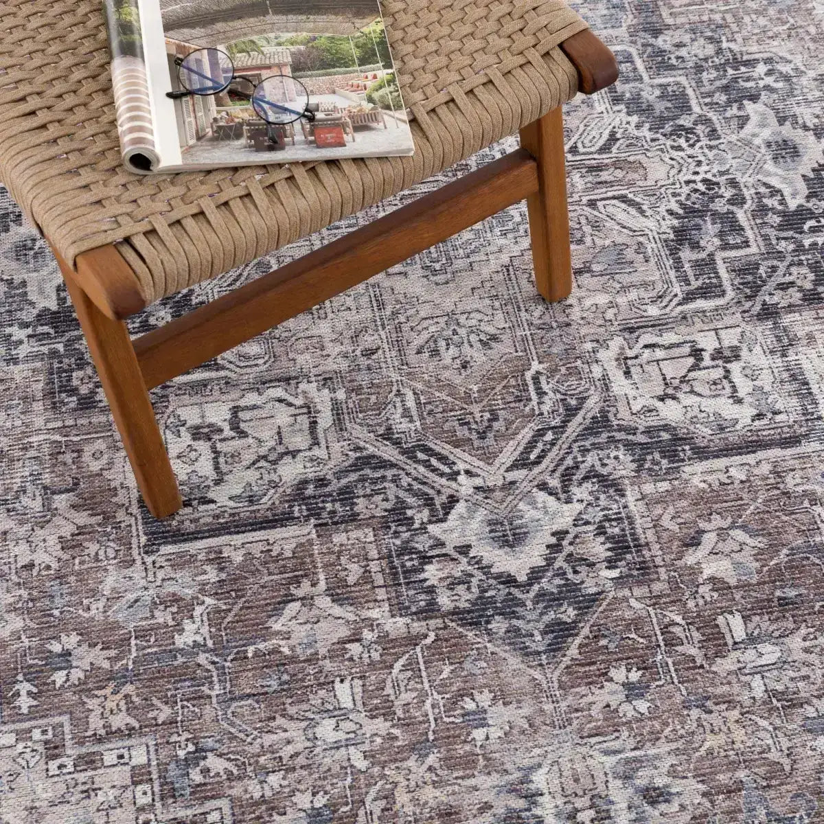 Abner Washable Area Rug - Boutique Rugs