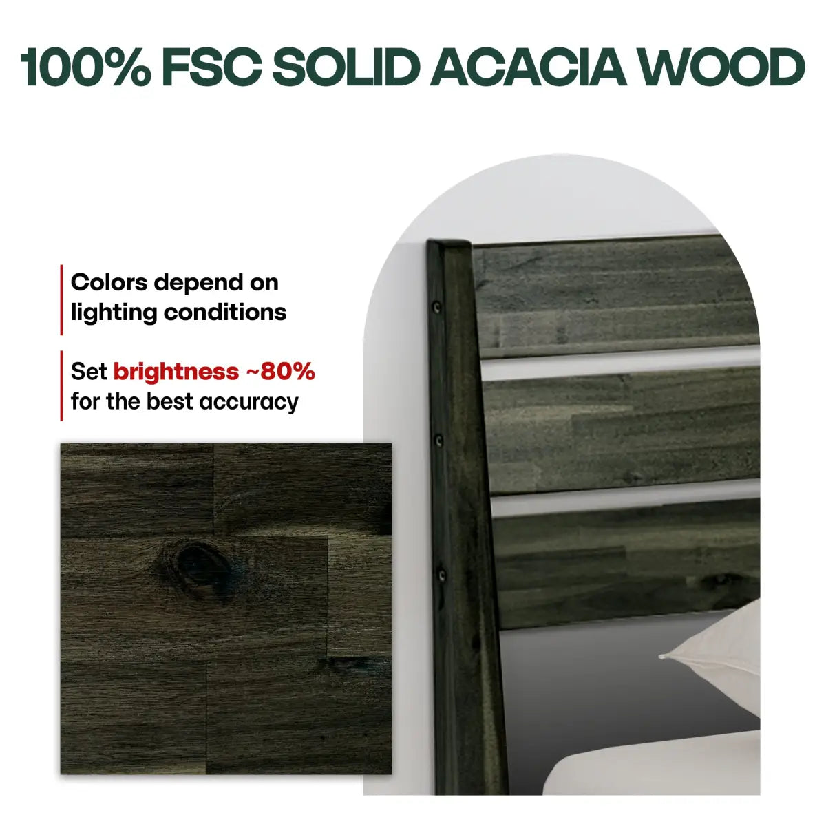 Solid Wood Bed Frame - Acacia - Stylish and Durable for Your Bedroom - Megsu