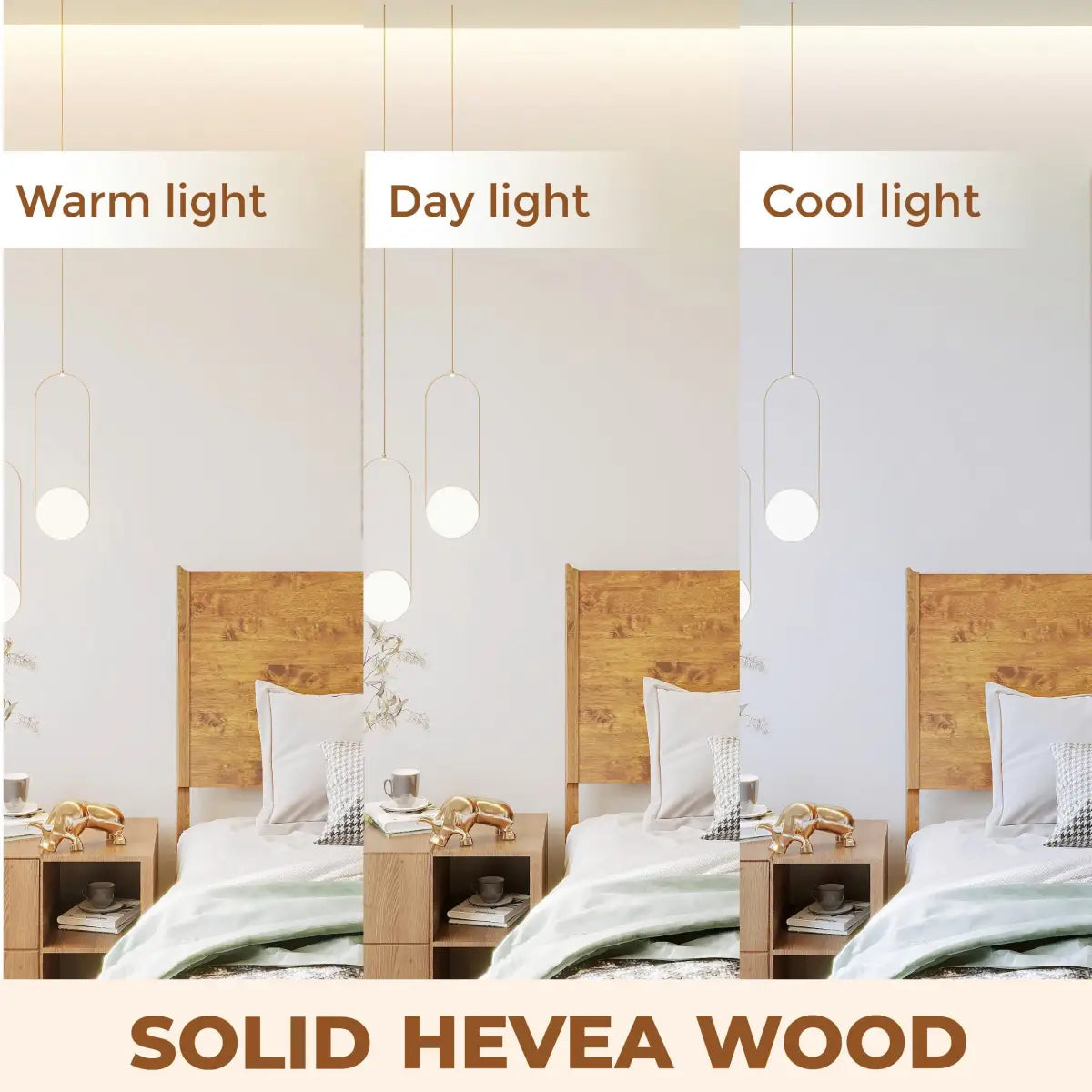 Wood Platform Bed Frame - Acacia Haven Deluxe - Ultimate Comfort and Style - Megsu