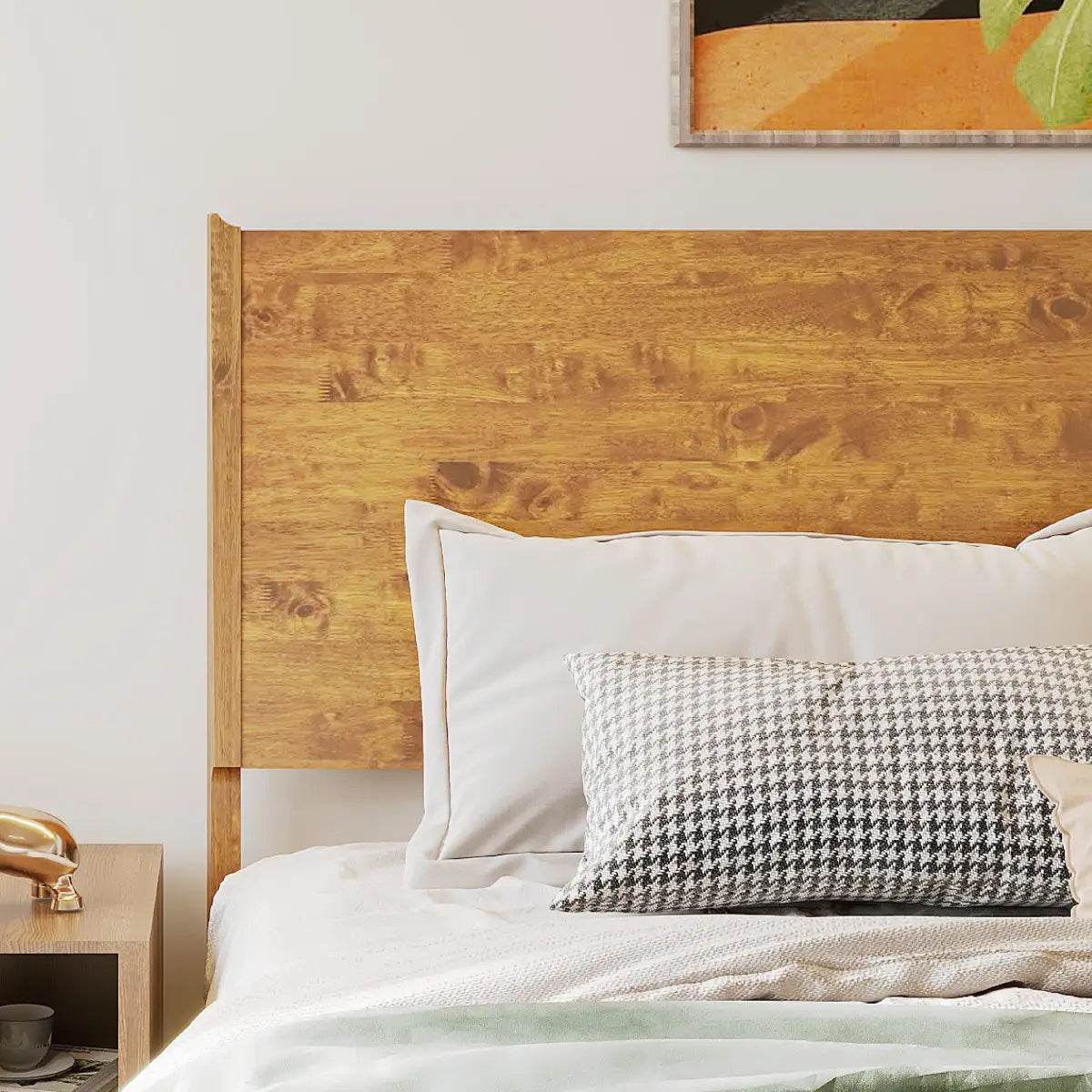 Wood Platform Bed Frame - Acacia Haven Deluxe - Ultimate Comfort and Style - Megsu