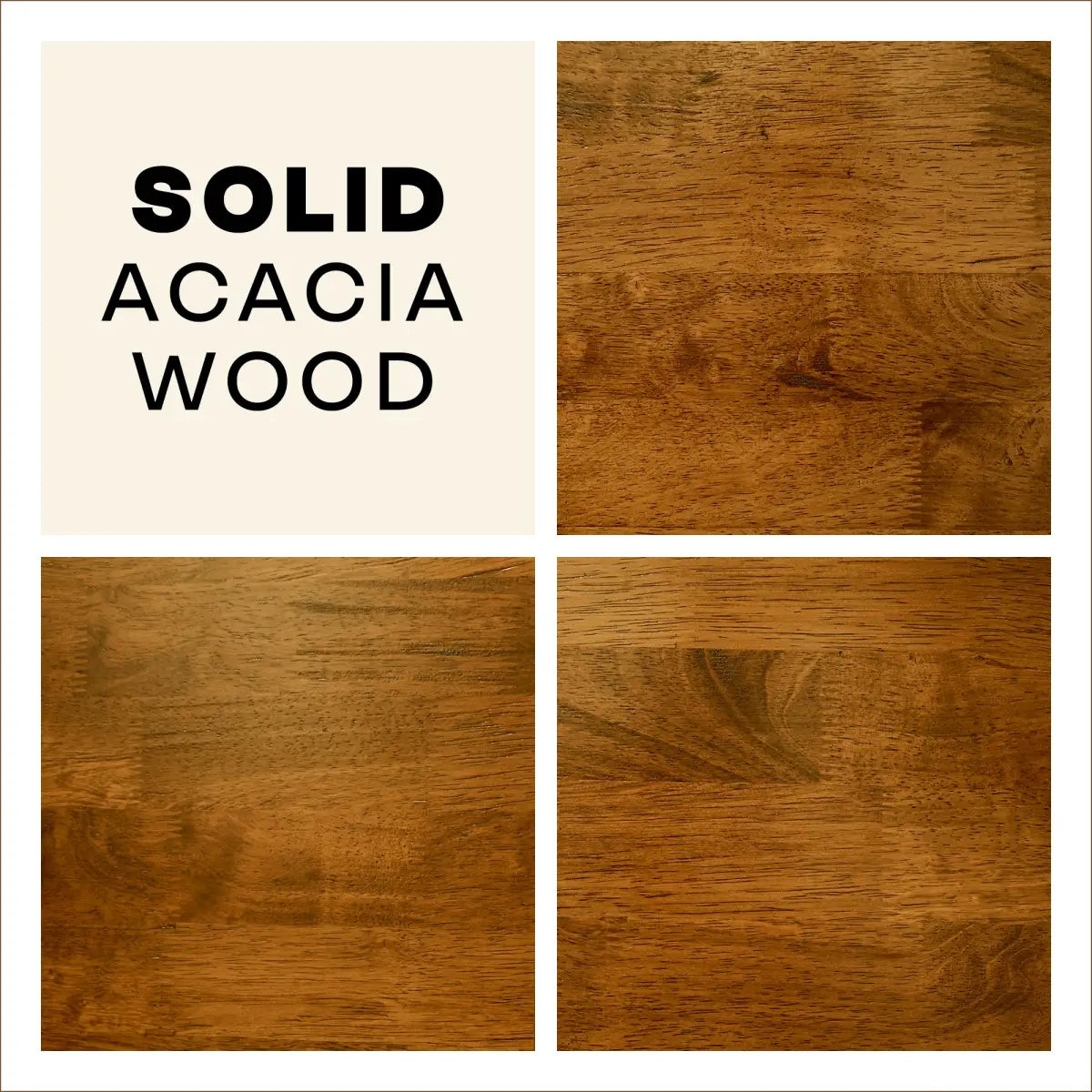 Solid Wood Bed Frame - Acacia - Durable Style and Comfort - Megsu