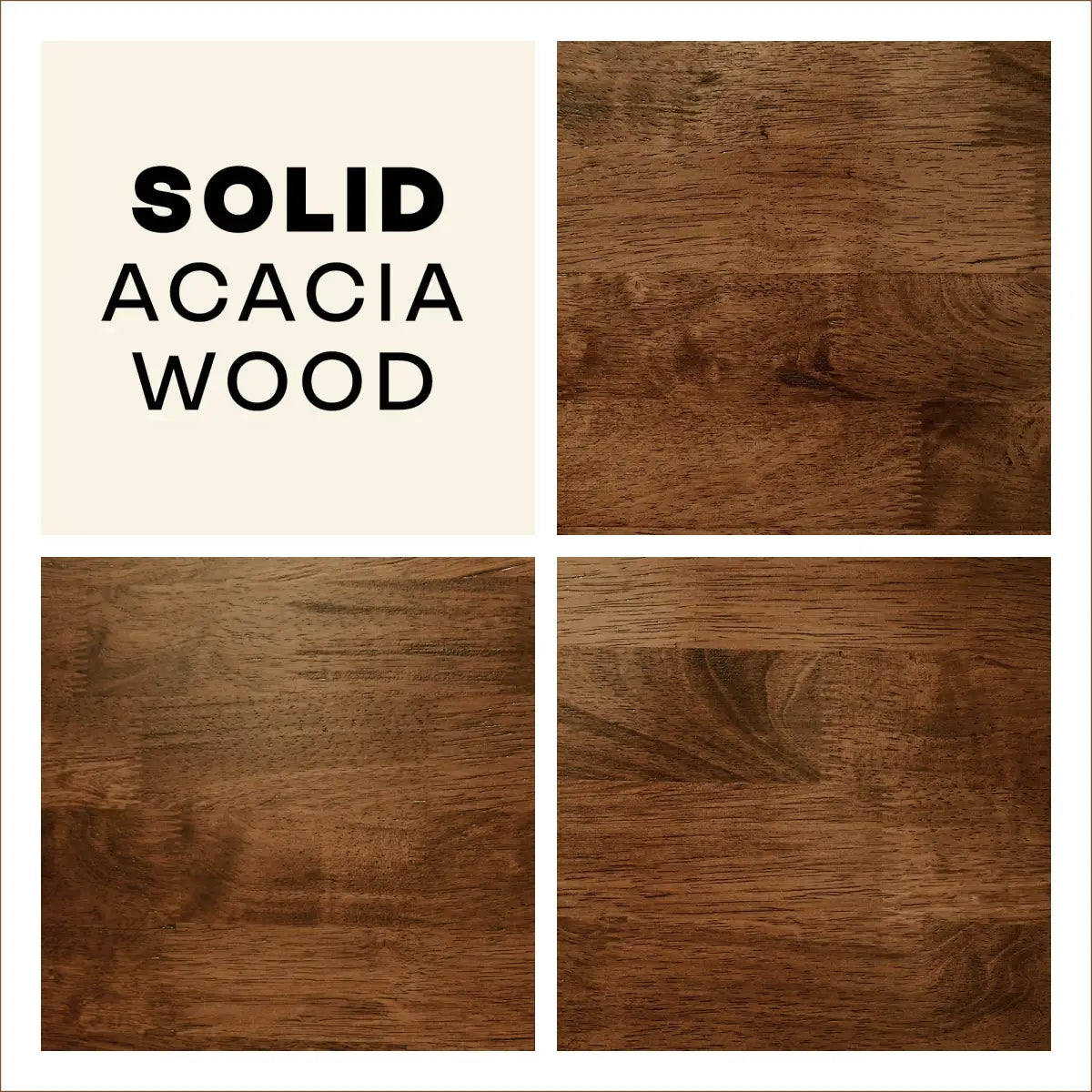 Solid Wood Bed Frame - Acacia - Durable Style and Comfort - Megsu