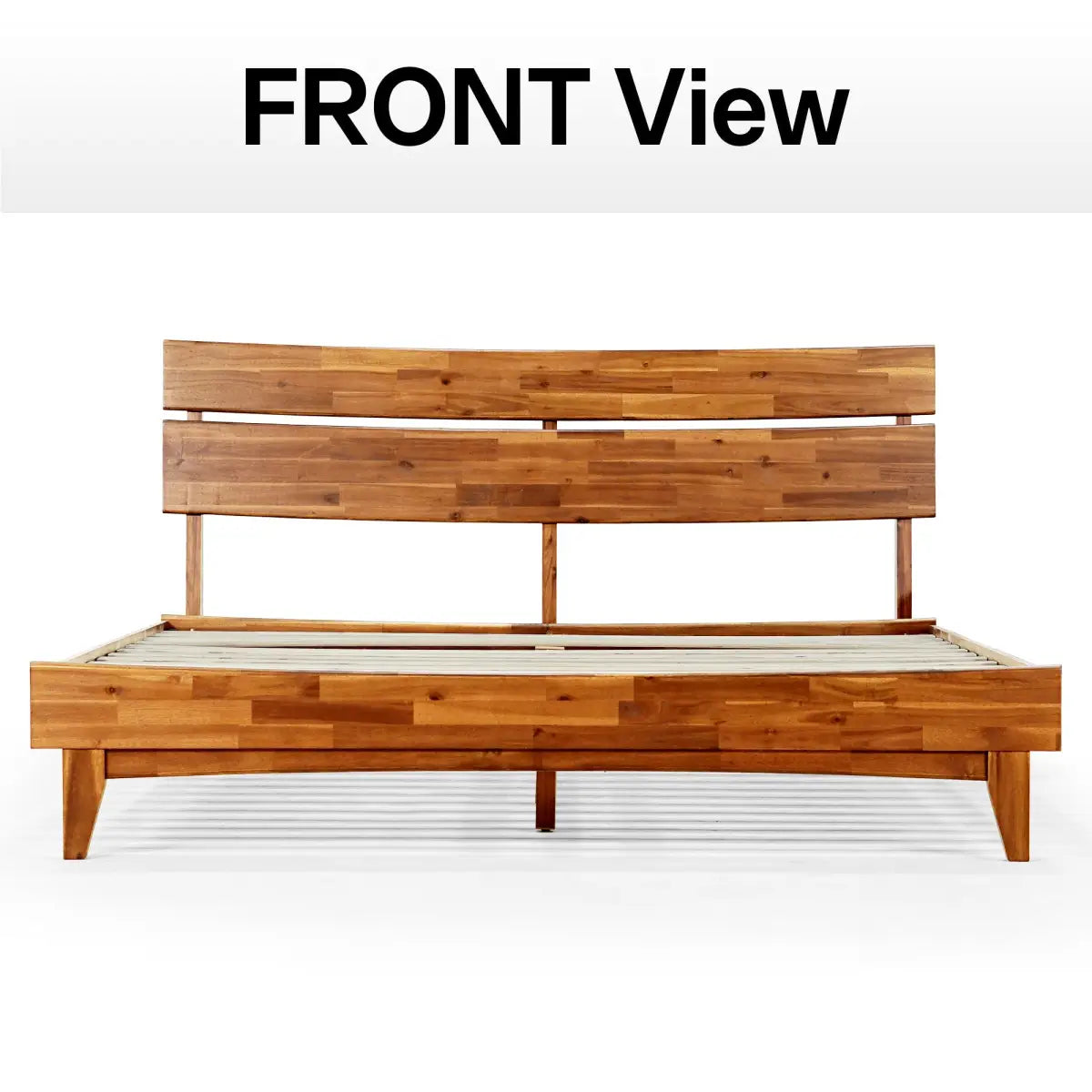 Solid Wood Bed Frame - Acacia - Stylish Bedroom - Megsu